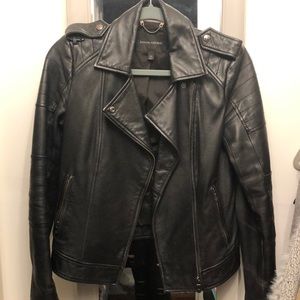 Banana republic xs leather jacket